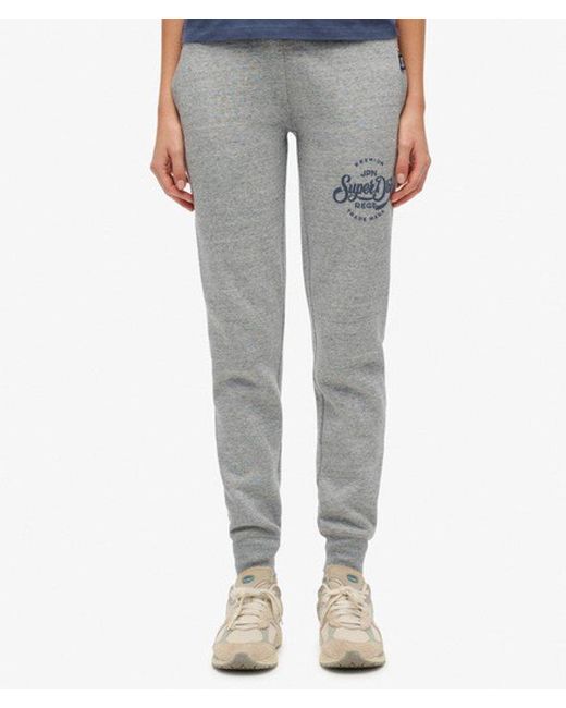 Superdry Blue & Co Premium Script Entry joggers