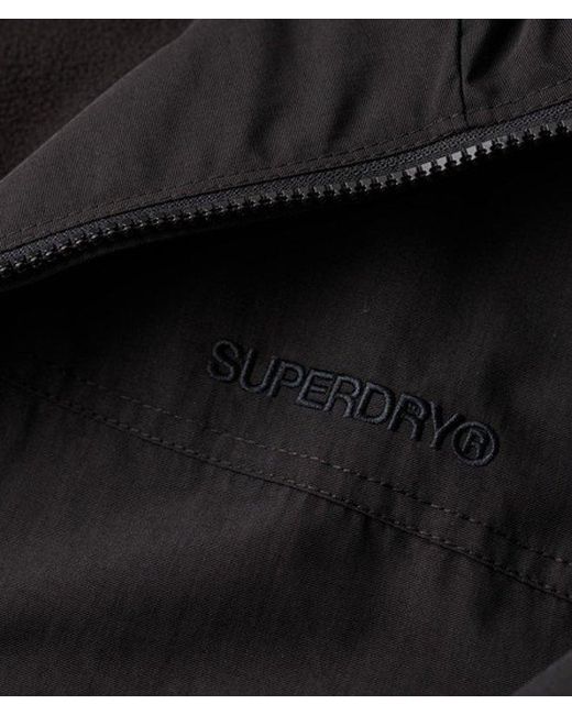 Superdry Black & Co Surplus Nylon Hooded Bomber Jacket for men