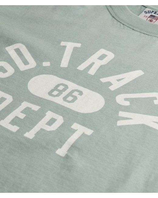 Superdry Gray & Co Athletic Graphic Fitted T-shirt