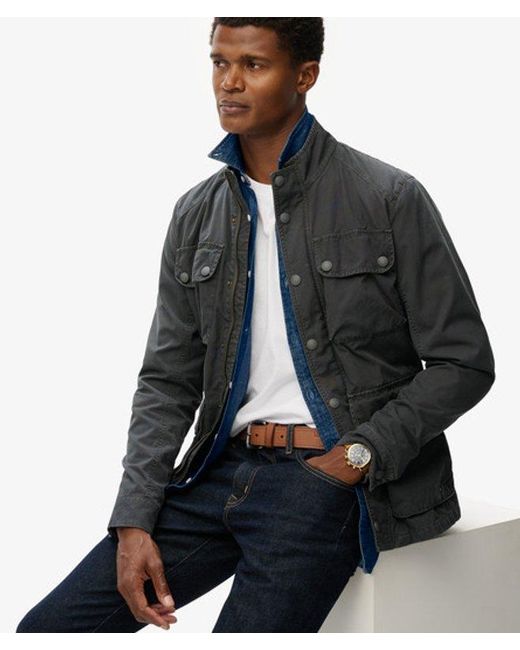 Superdry Blue & Co Estate Four Pocket Jacket for men
