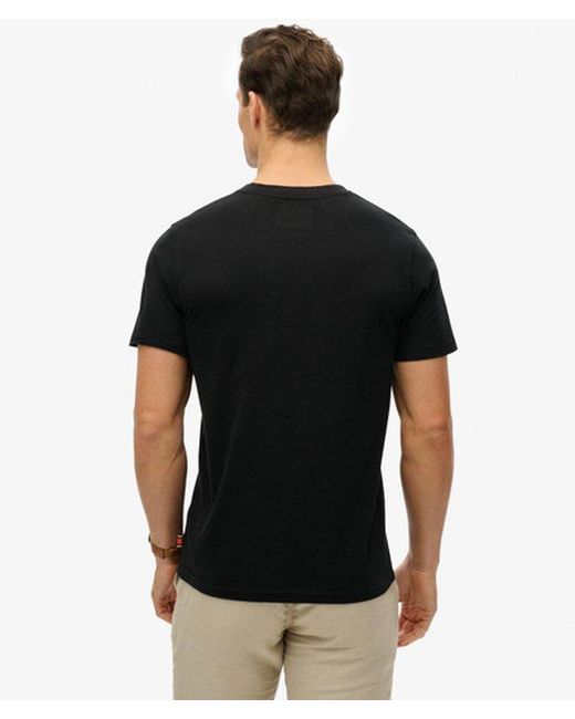 Superdry Black & Co Leather & Boot Co Script T-shirt for men