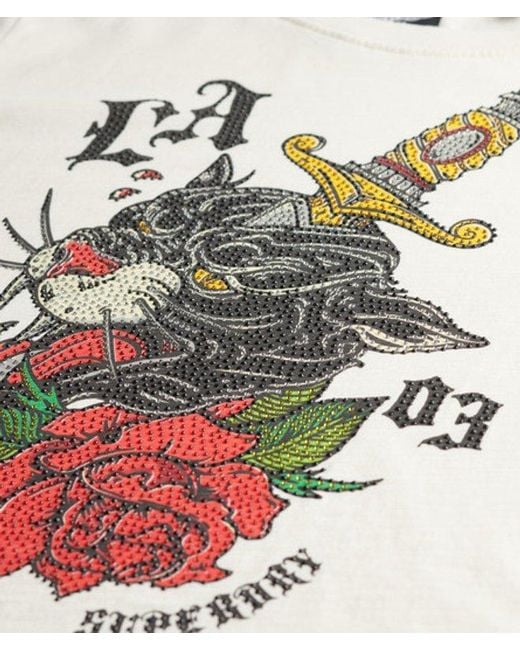 Superdry Blue & Co Neo Trad Tattoo Relaxed T-shirt