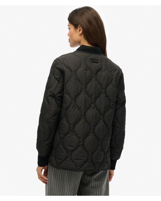 Superdry Black & Co Short Quilted Liner Jacket