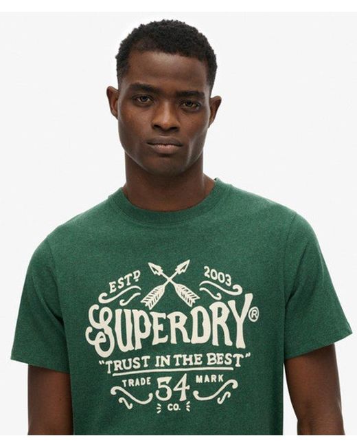 Superdry Green & Co Outdoor Flock Relaxed T-shirt for men