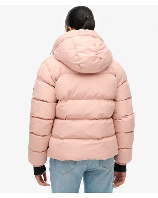 Superdry Natural & Co Hooded Sports Puffer Jacket
