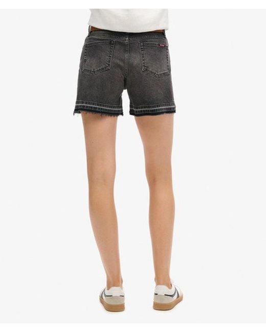 Superdry White & Co Classic Ripped Mid Rise Cut Off Shorts