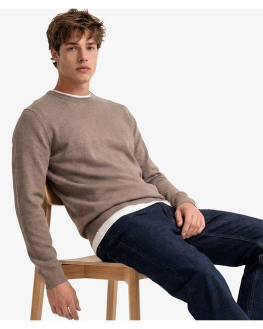 Superdry Blue & Co Essentials Cotton Jumper for men