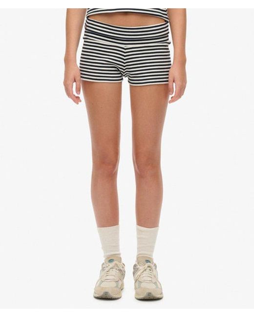 Superdry Athletic Essentials Short Slanke Pasvorm in het Blue