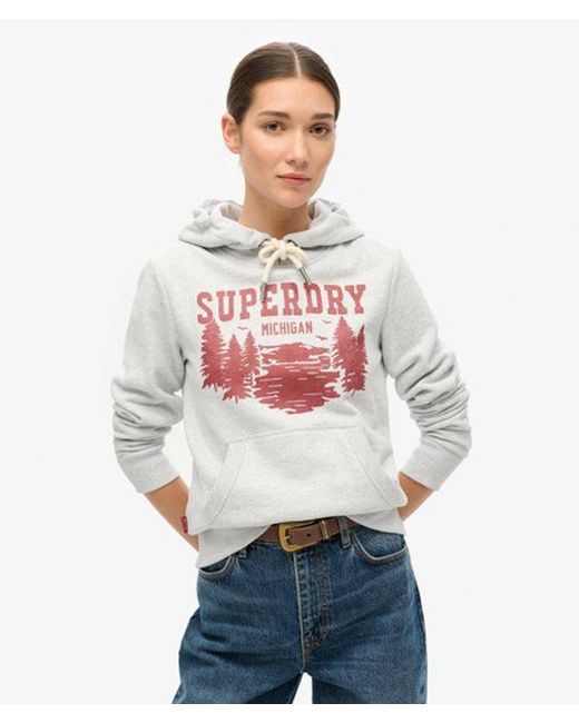Superdry White & Co Lo-fi Outdoor Graphic Hoodie