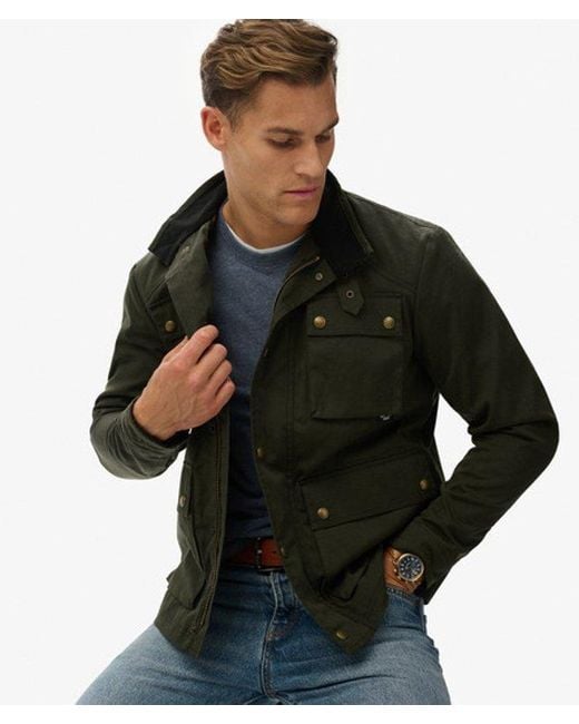 Superdry Black & Co The Merchant Store - Wax Racer Jacket for men