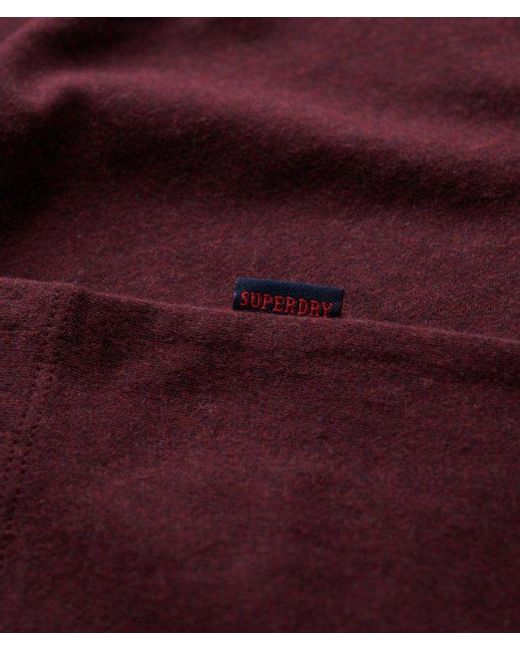 Superdry Red & Co Essential Logo T-shirt for men