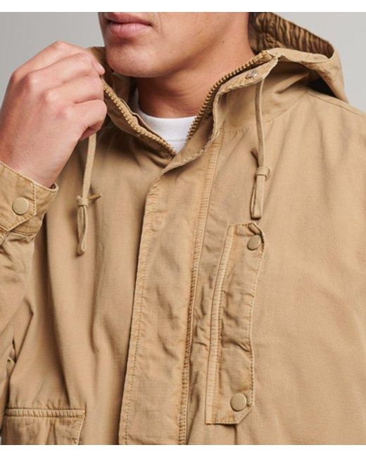 Superdry Brown & Co Hooded Deck Jacket for men
