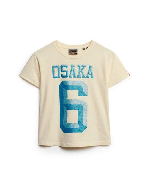 Superdry Blue & Co Osaka 6 Embellished 90s T-shirt