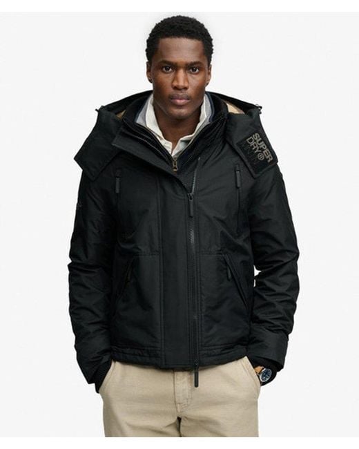 Superdry Black & Co Hooded Arctic Windcheater Jacket for men