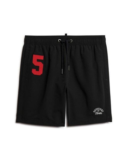 Superdry Black & Co Recycled Polo 17-inch Swim Shorts for men