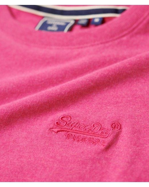 Superdry Pink & Co Essential Logo T-shirt for men
