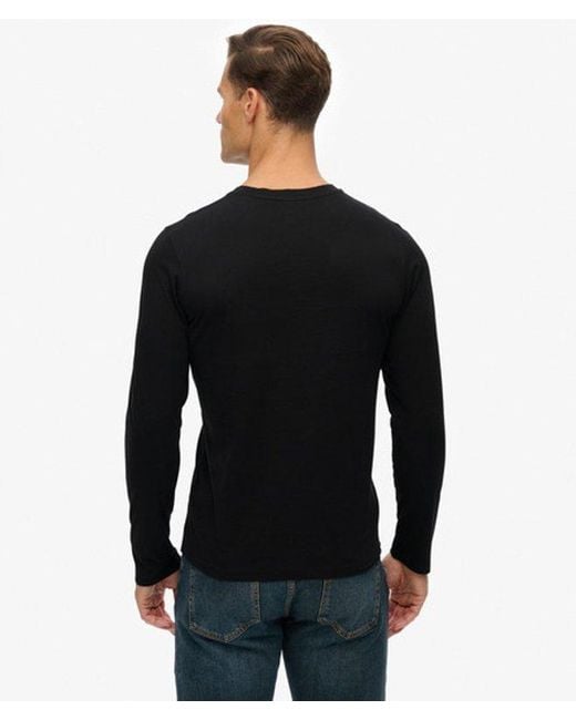 Superdry Black Classic Essential Top for men