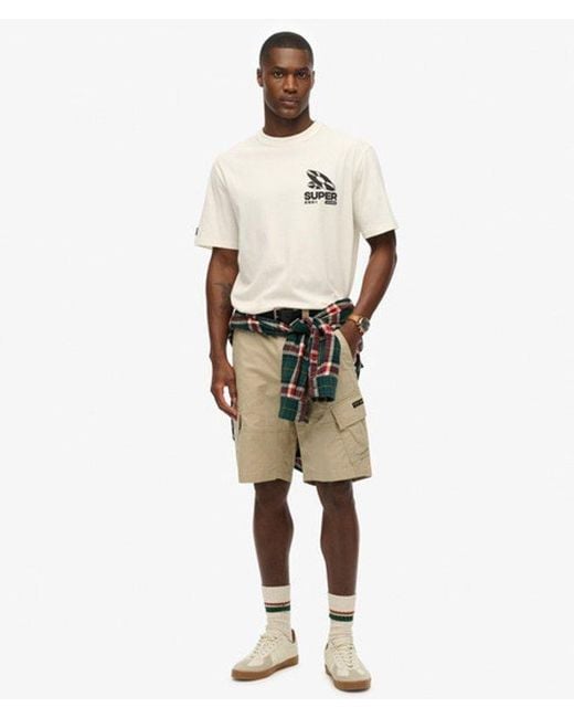Superdry Natural Record Label Oversized T-shirt for men