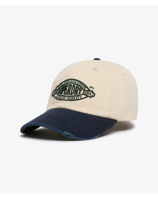 Femme Casquette De Baseball À Visière Contrastée Taille: 1Taille Superdry en coloris Blue