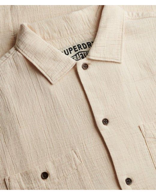 Superdry Natural & Co The Merchant Store - Textured Short Sleeve Shirt for men