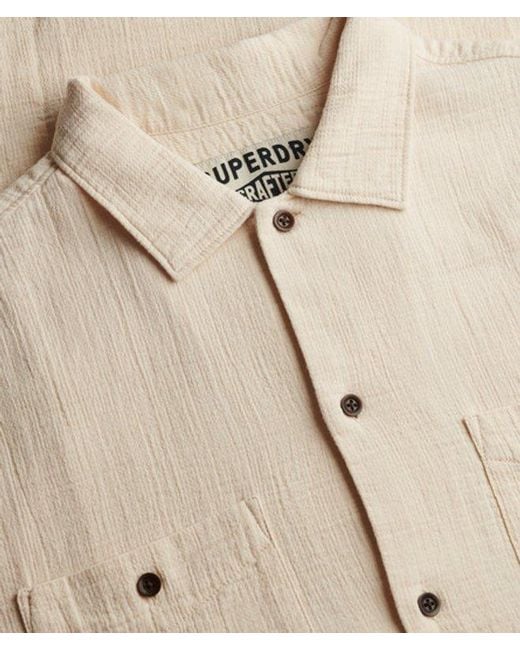 Superdry Natural & Co The Merchant Store - Textured Short Sleeve Shirt for men