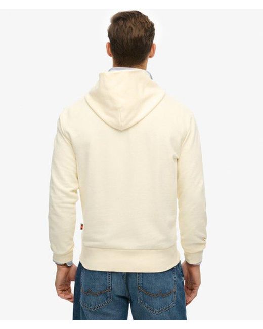 Superdry White Core Sport Hoodie for men