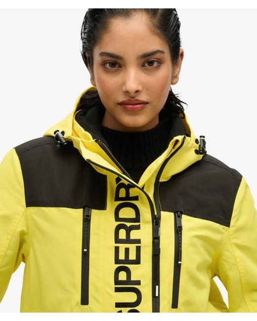 Superdry Yellow & Co Colour Block Ultimate Windbreaker Jacket