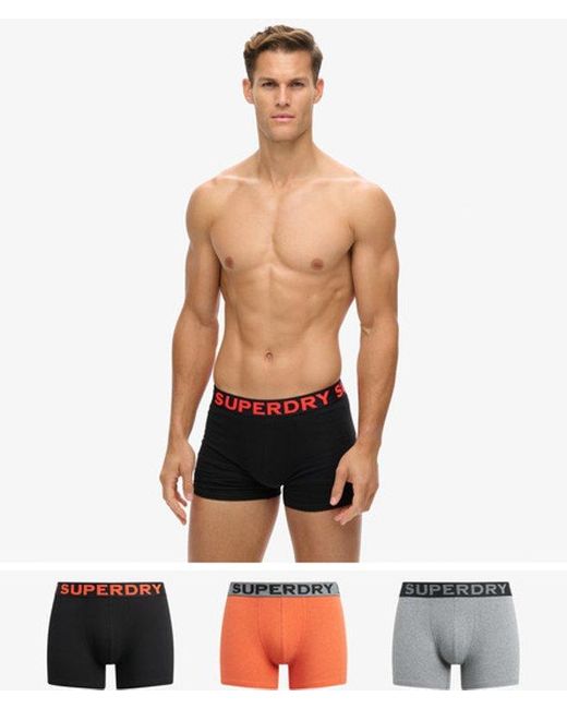 Superdry White Boxer Triple Pack for men