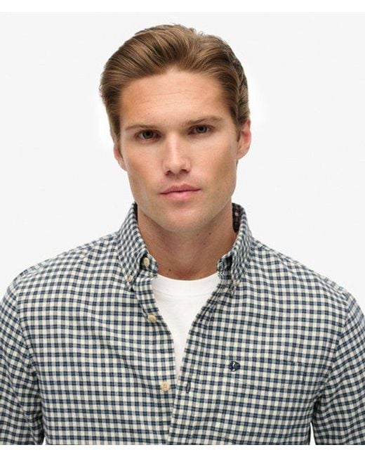 Superdry Gray & Co Premium Check Oxford Shirt for men
