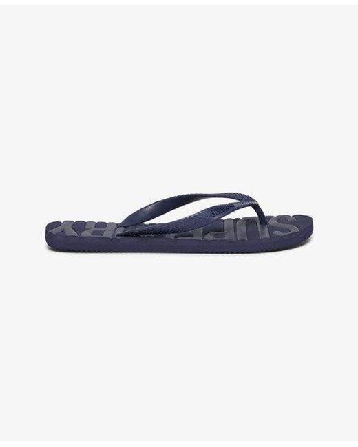 Superdry Blue Core Logo Flip Flops for men