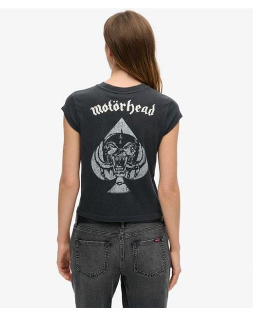 Superdry Green & Co Motörhead X & Co Cap Sleeve Band T-shirt