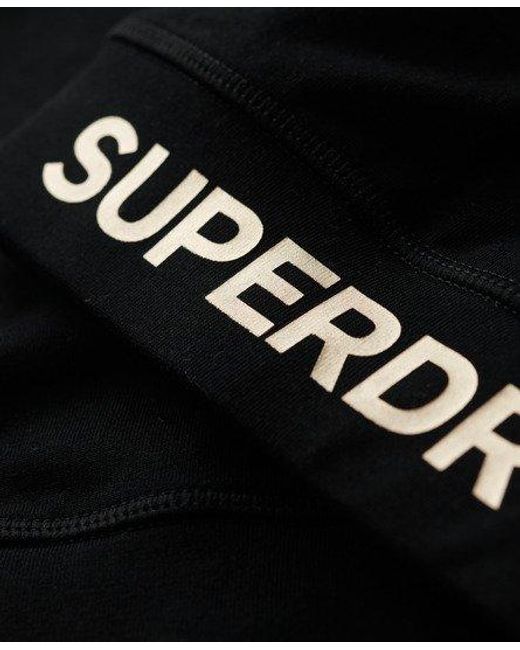 Superdry Black Ladies Fully Lined Sportswear Logo Bra Top