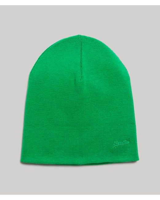 Superdry Green & Co Vintage Logo Beanie for men