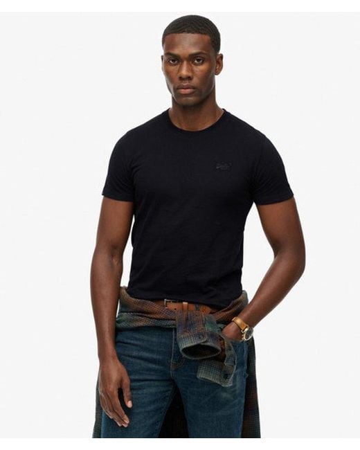 Superdry Black & Co Organic Cotton Essential Logo T-shirt for men