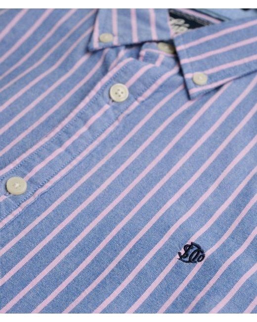 Superdry Blue & Co Preppy Oxford Long Sleeve Shirt for men