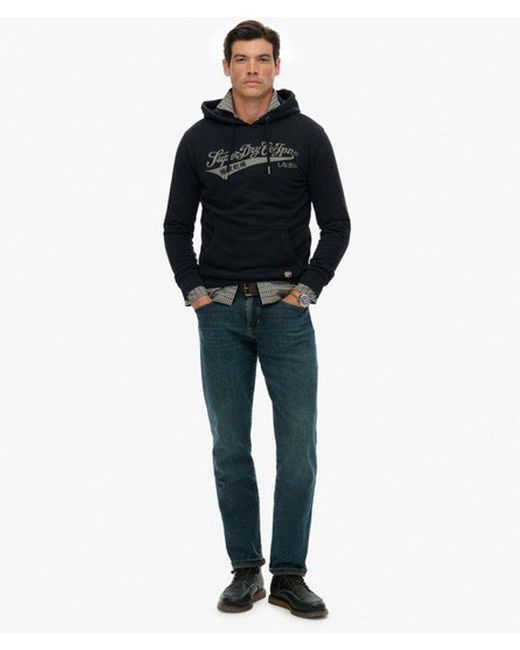 Superdry Blue & Co Heritage Brand Relaxed Hoodie for men