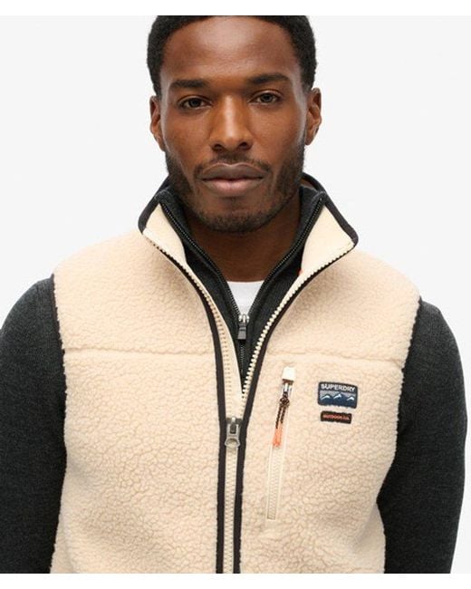 Superdry Natural & Co Outdoor Fleece Gilet for men
