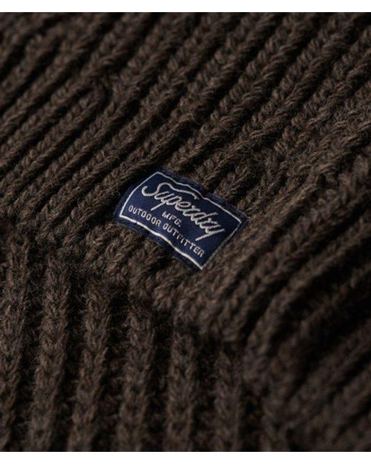 Superdry Black & Co Slouchy Stitch Roll Neck Knit