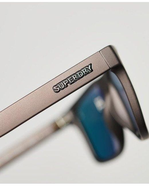 Superdry Gray Sdr Rectangular Roamer Sunglasses for men