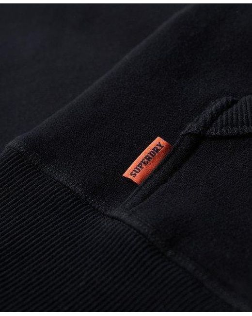 Sweat à capuche à logo essential Superdry pour homme en coloris Black