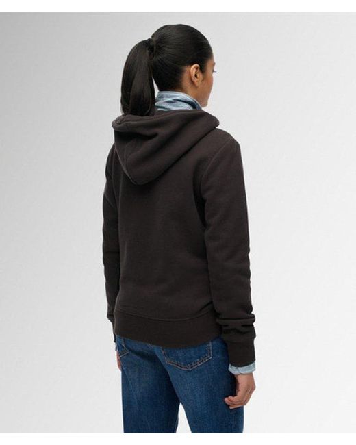 Superdry Black & Co Athletic Essentials Logo Zip Hoodie