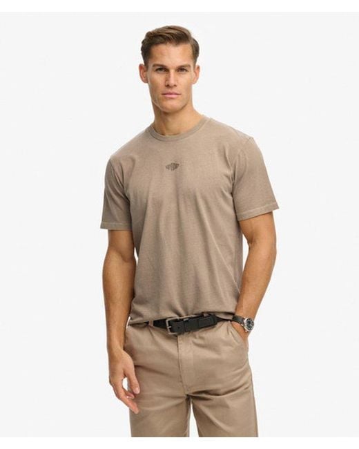 Superdry Brown & Co Micro Logo T-shirt for men