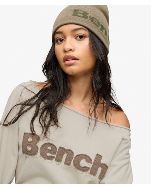 Superdry Blue Bench X & Co Bench Bardot Oversized Sweatshirt