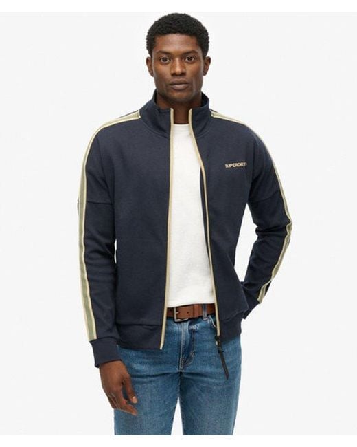 Superdry Blue Tech Cult Loose Track Top for men