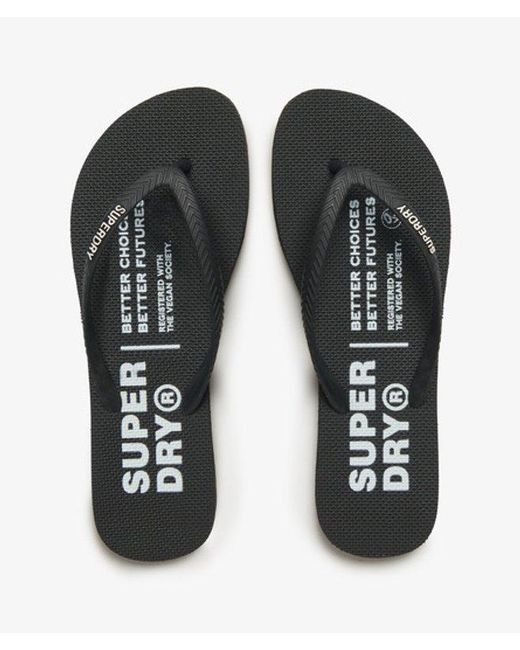 Superdry Black & Co Studios Flip Flops