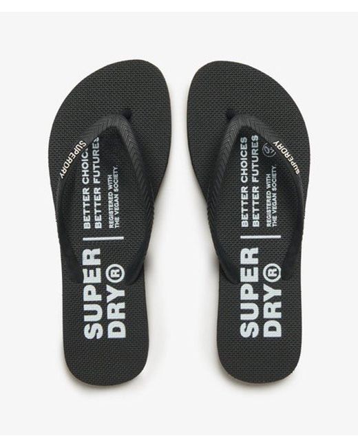 Superdry Black & Co Studios Flip Flops