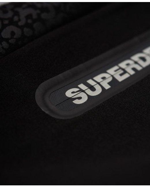 Superdry Black Core Gym Tech Splice Joggers