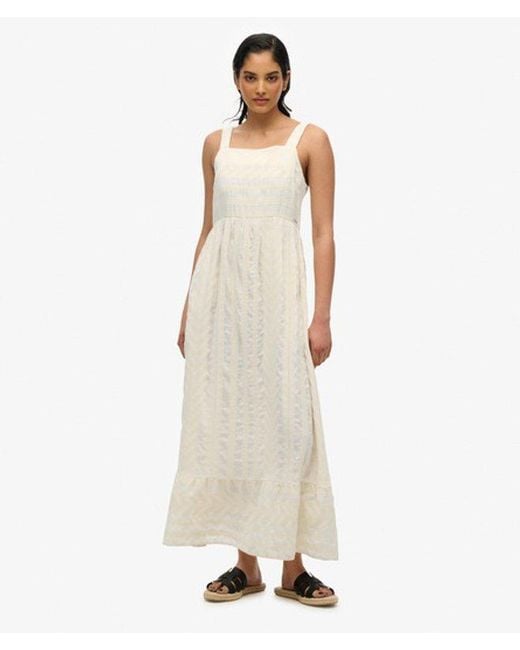 Superdry Natural & Co Statement Tiered Maxi Dress