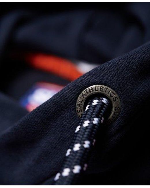 Superdry Red Applique Oversized Nu Lad Hoodie Academy for men