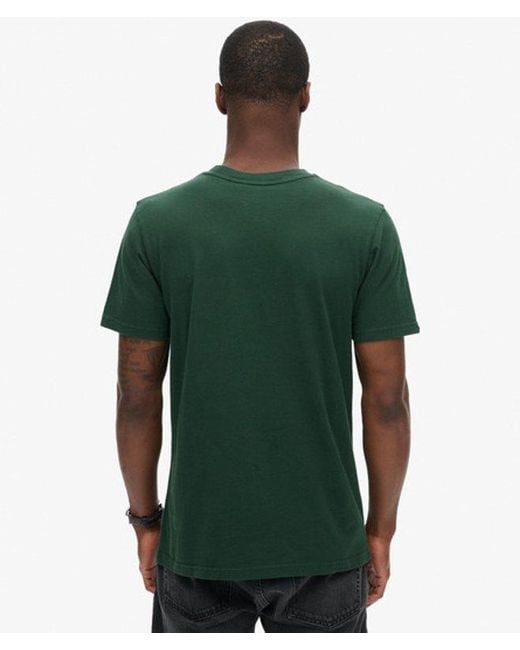 Superdry Green & Co Retro Stripe Logo T-shirt for men